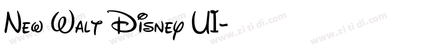 New Walt Disney UI字体转换